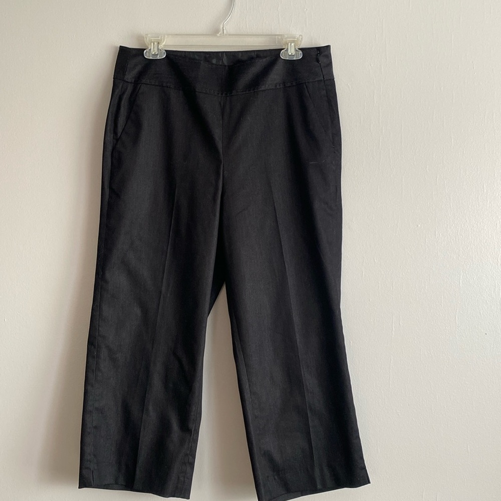 3/4 Tahari pants, size 10, graphite-black color..New..no tags